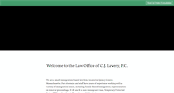 Desktop Screenshot of laverylawoffices.com